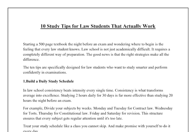 write SEO blog posts and legal articles for your website